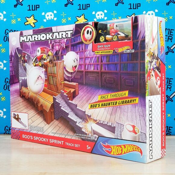 Hot Wheels Super Mario MarioKart Boos Spooky Sprint Circuit Collectible Track - Picture 6 of 10